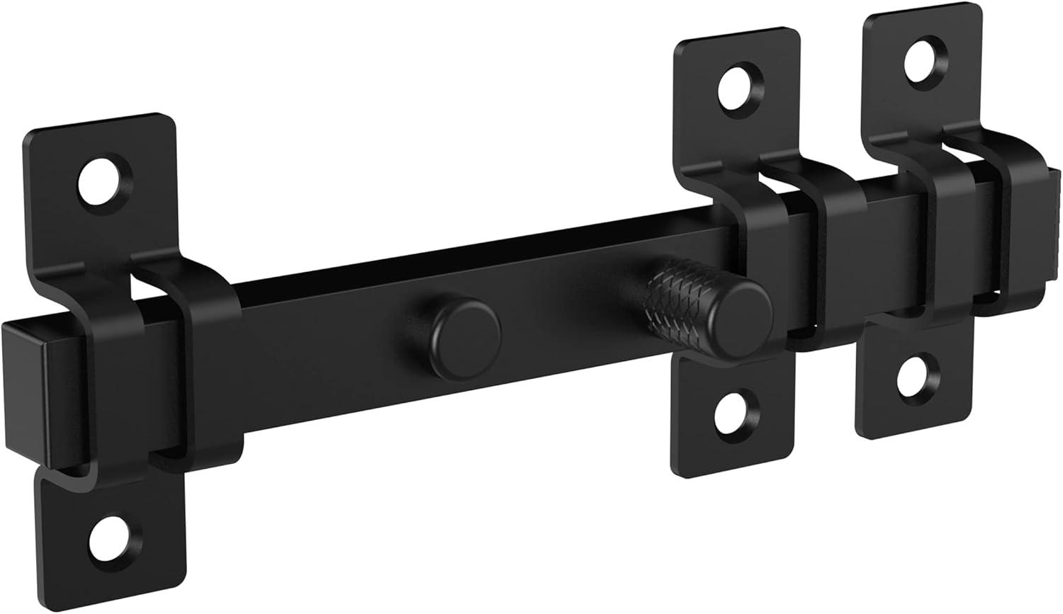 Industrial Black Steel Gate Latch with Weatherguard Protection