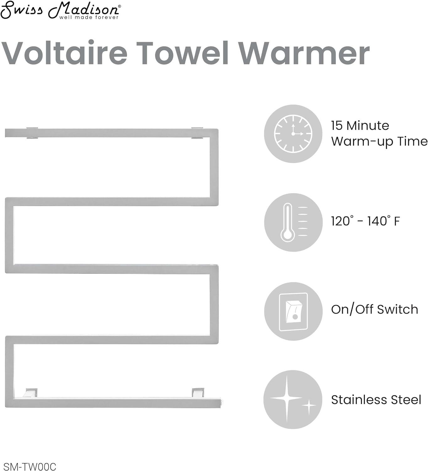 Voltaire 5-Bar Electric Towel Warmer