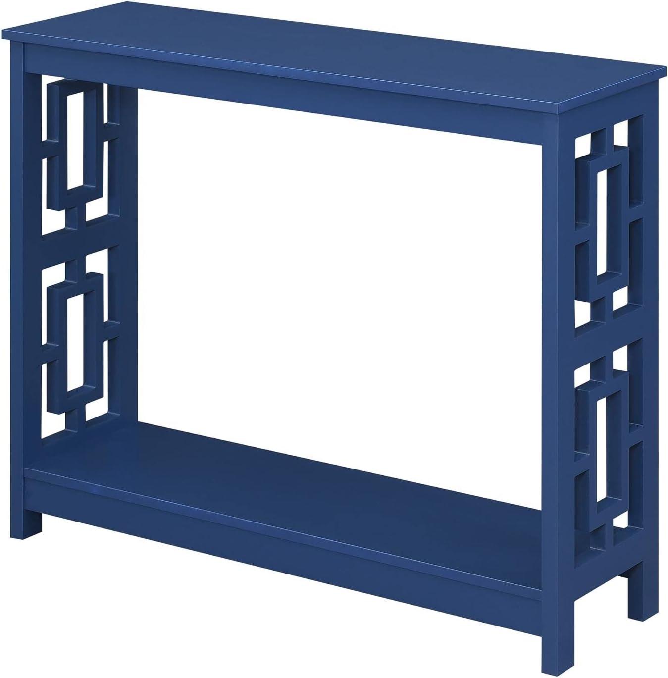 Convenience Concepts Town Square Console Table, Cobalt Blue