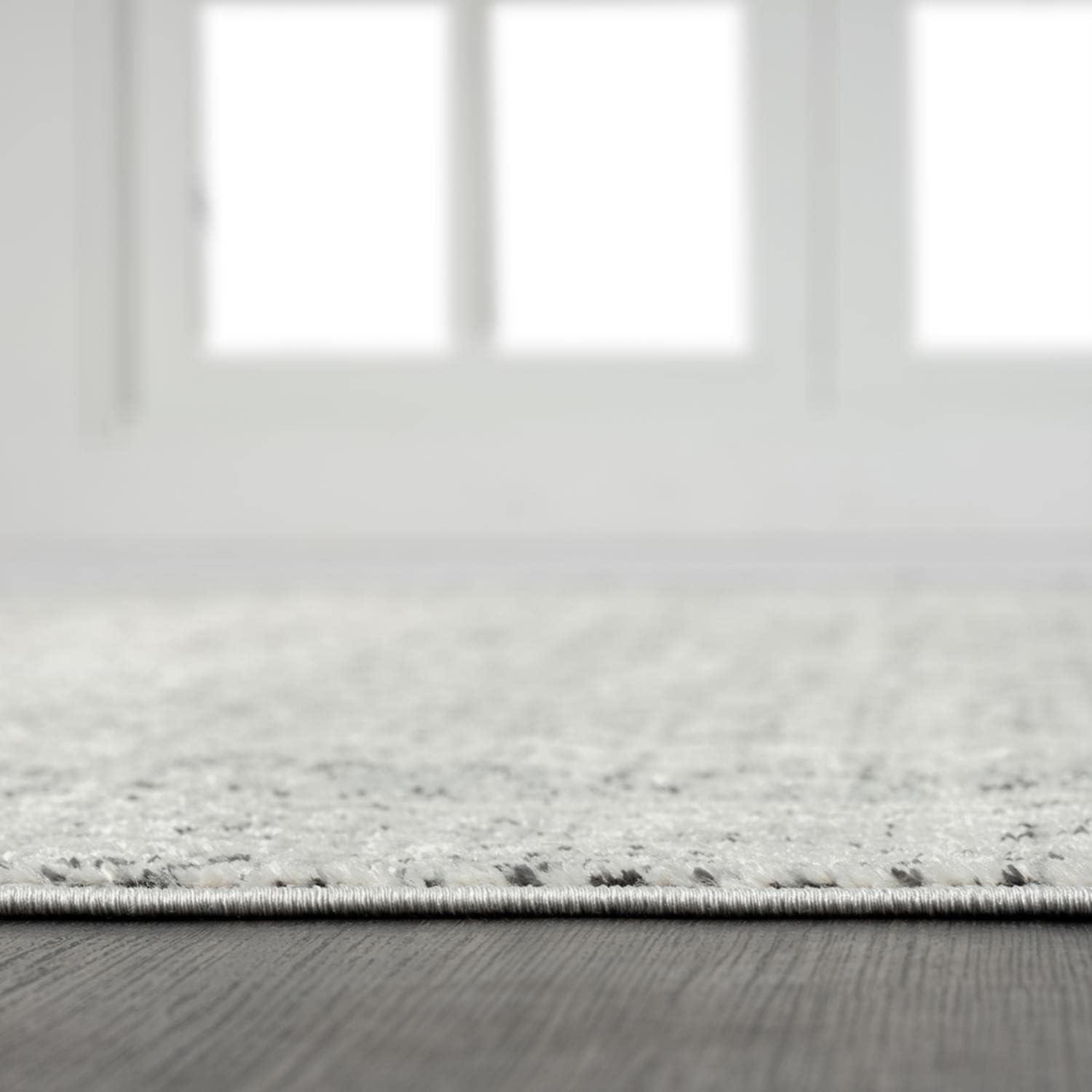 Madison Park Kenzie Woven Turkish Area Rugs for Living Room, Indoor Dinig Accent Modern Home Décor, Ultra Soft Floor Carpets for Bedroom, 3'W x 5'L Grey/Cream