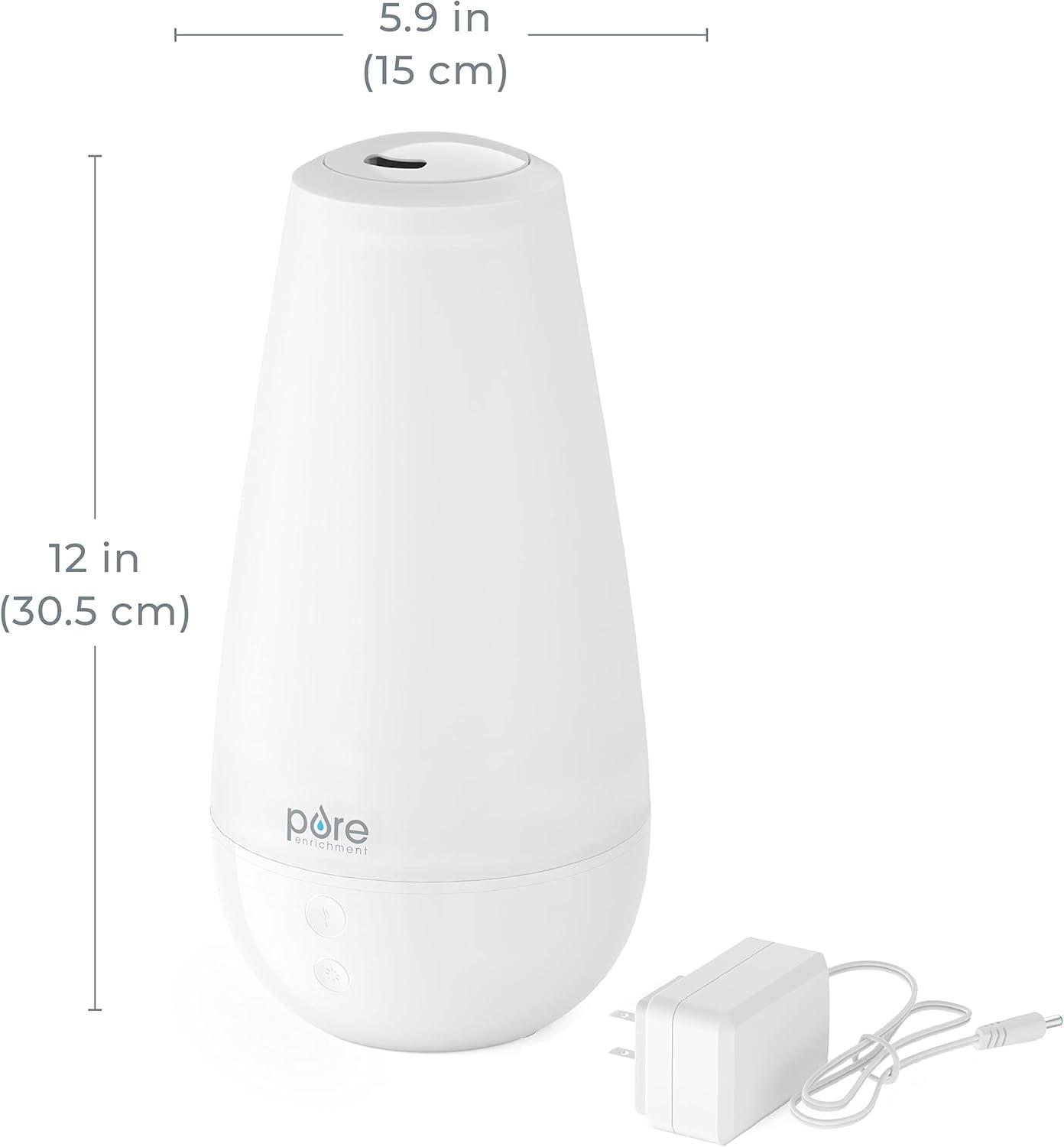 Pure White Ultrasonic Aroma Diffuser with Automatic Shutoff