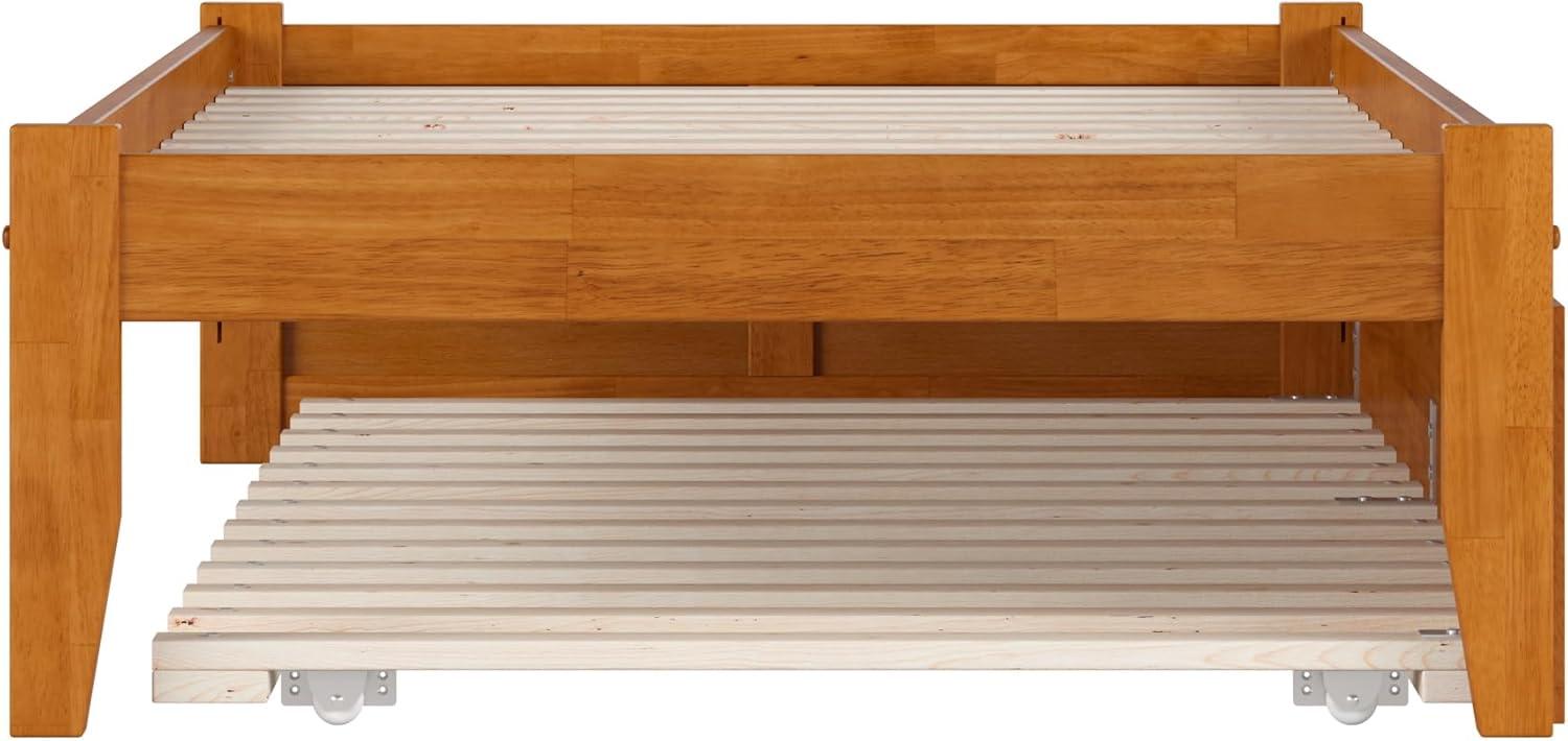 Solid Wood Platform Storage Bed