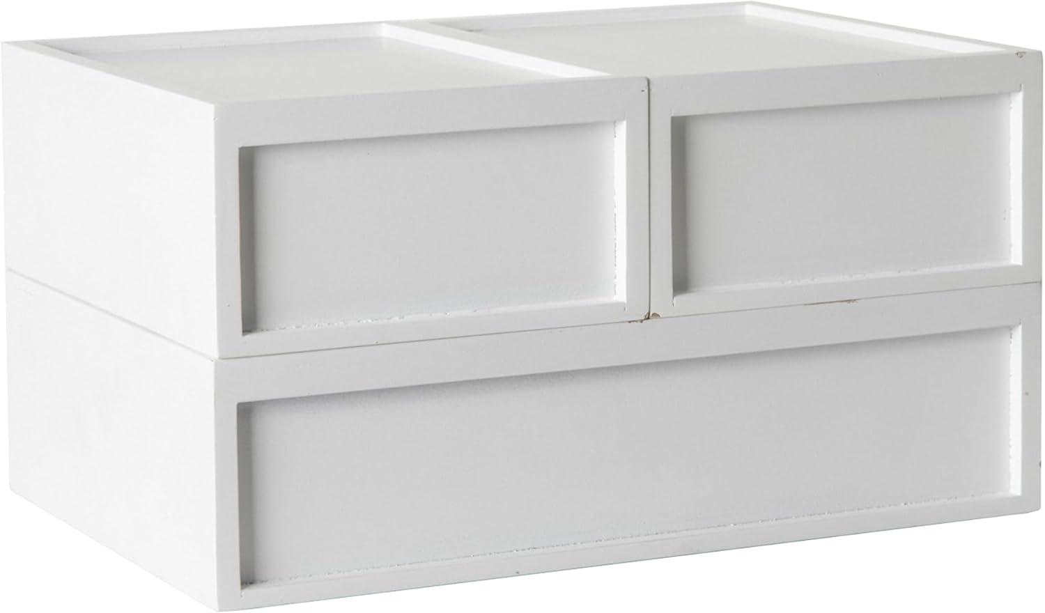 Martha Stewart Thomas Martha Stewart Wooden Storage Boxes With Pullout Drawers (Set of 2)