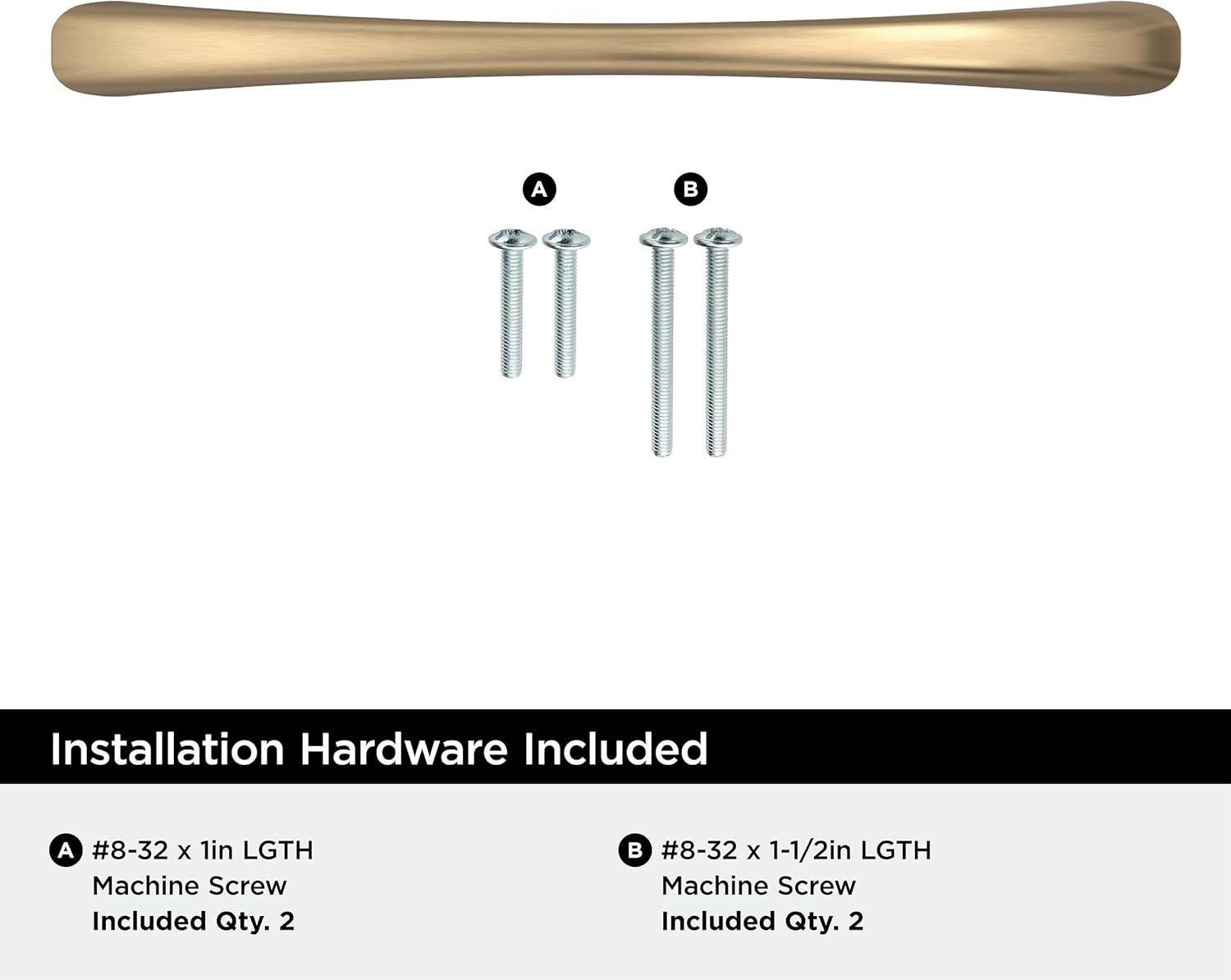 Vaile 5-1/16 inch (128mm) Center-to-Center Satin Nickel Cabinet Pull