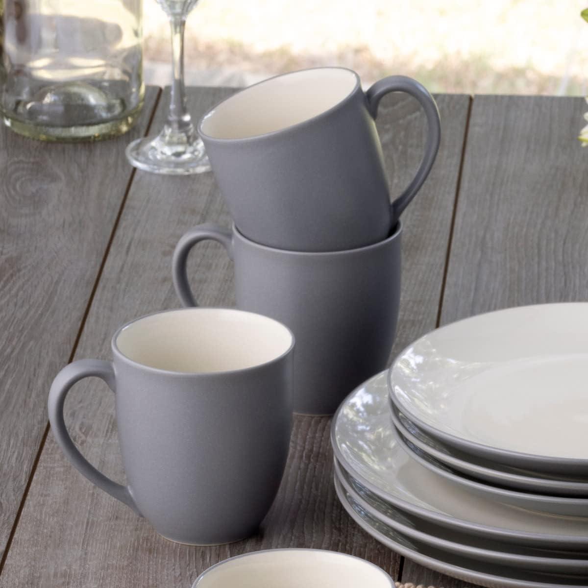 Noritake Colorwave Slate Set of 4 Mugs, 12 oz.