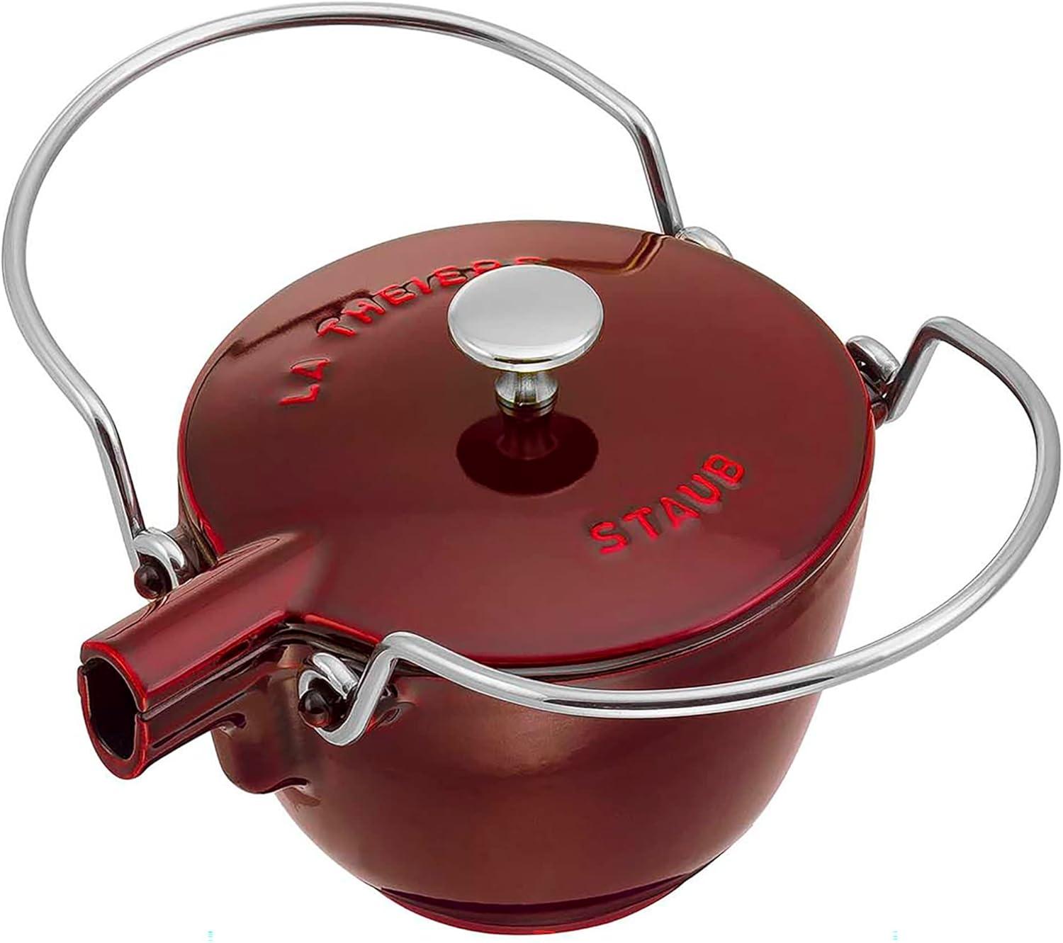 Staub Cast Iron 1-qt Round Tea Kettle