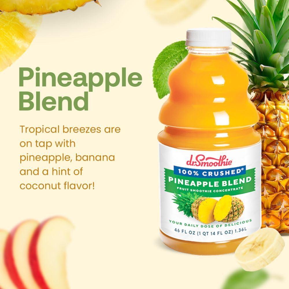 Organic Pineapple Blend 100% Crushed Fruit Smoothie Concentrate, 46 oz