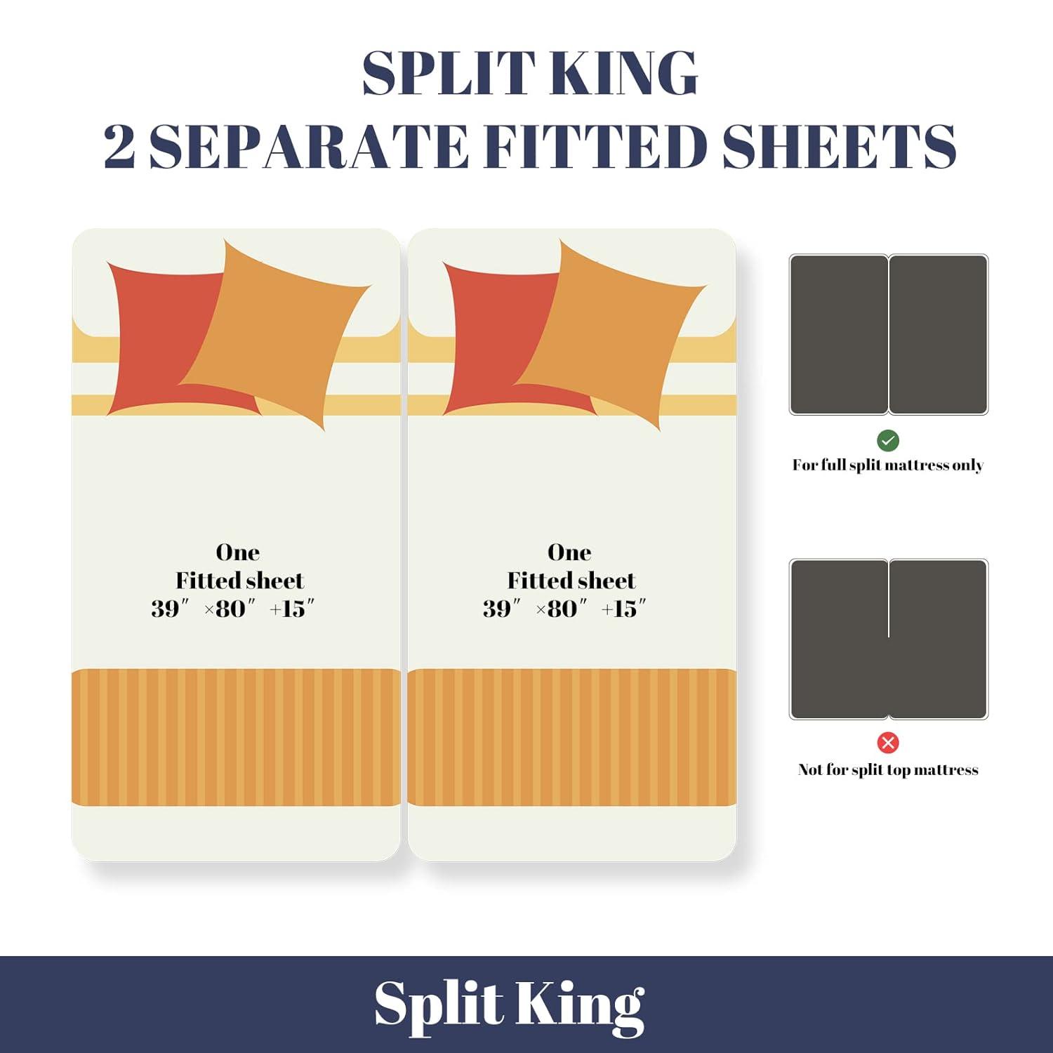 White Bamboo Deep Pocket King Sheet Set