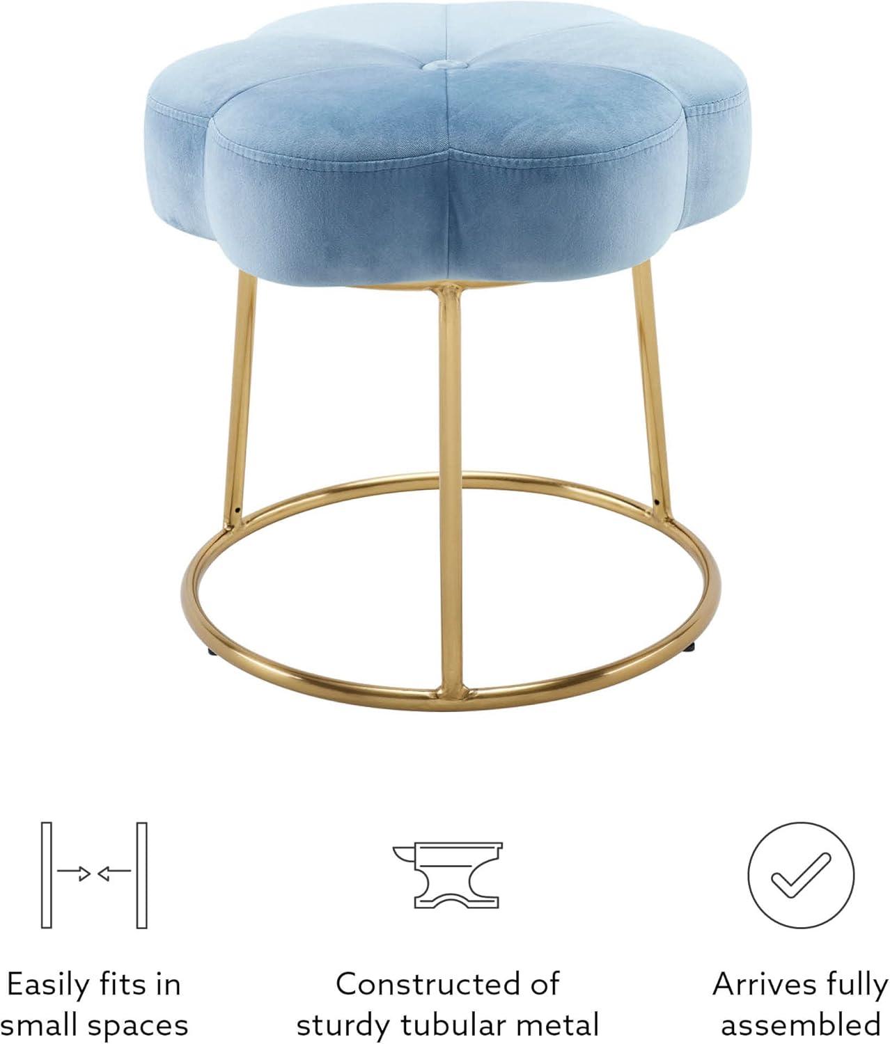 Ciara Flower Vanity Stool