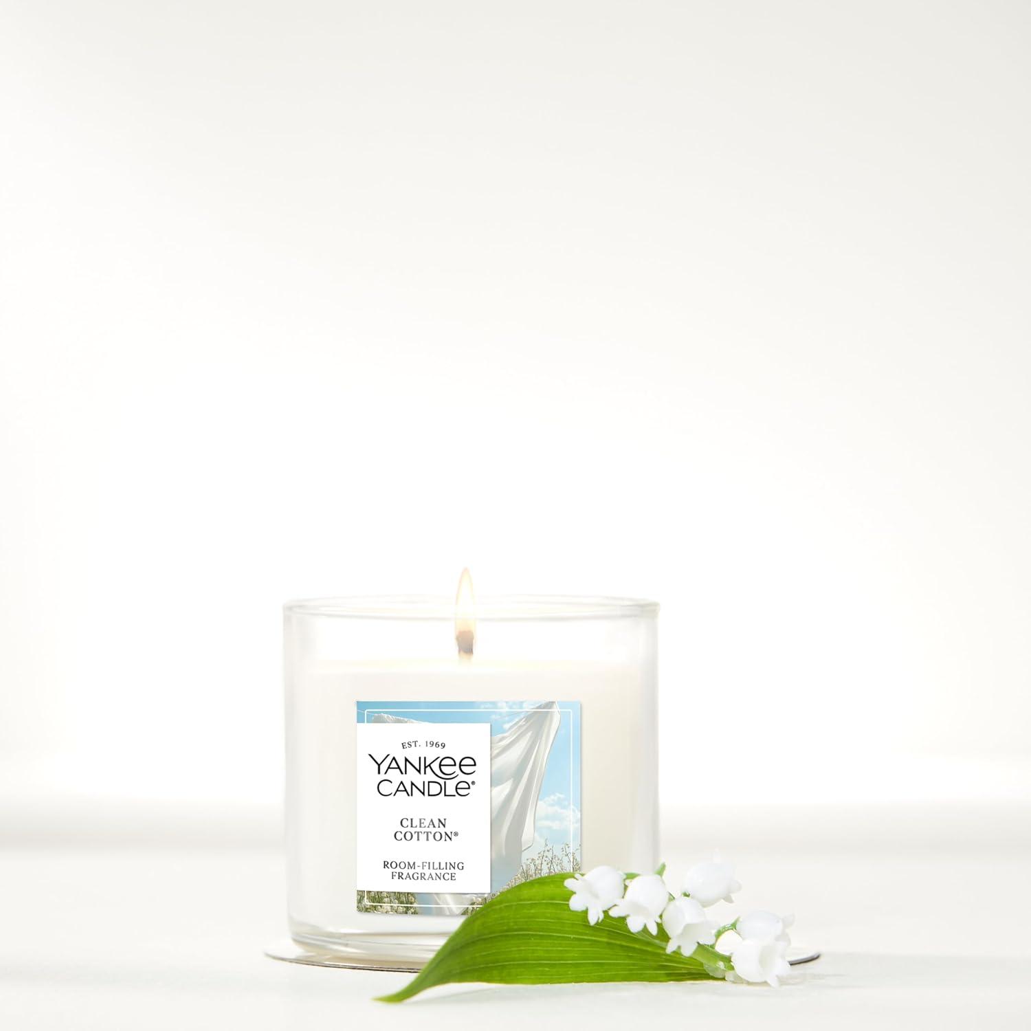 YANKEE CANDLE Signature Clean Cotton Scented Tumbler Candle