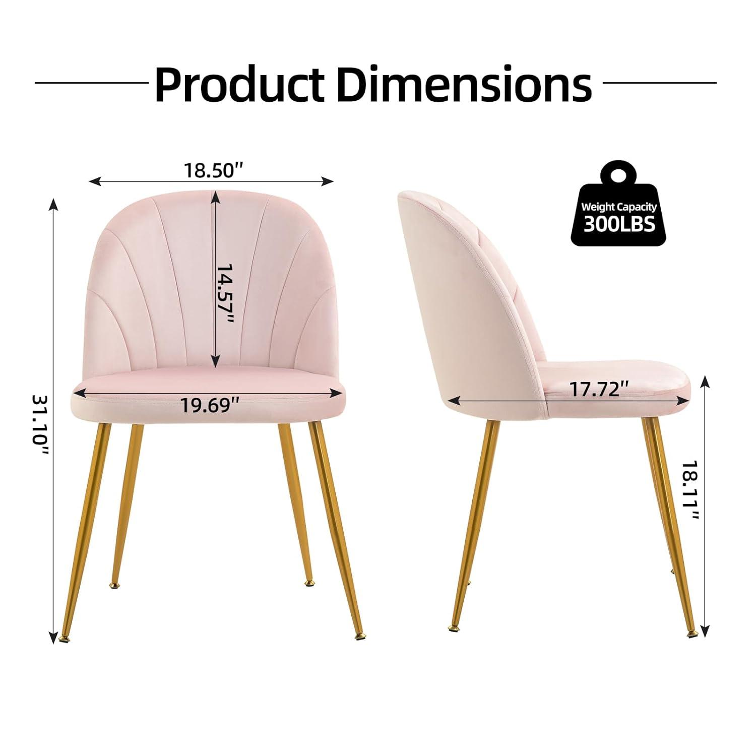 Everly Quinn Velvet Upholstered Stacking Side Chair (Set of 4)