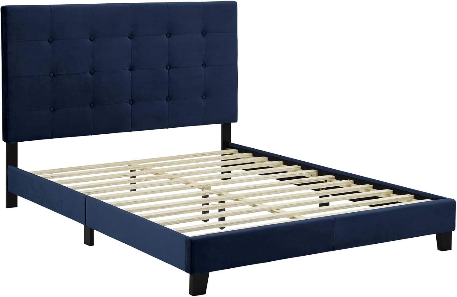 Modway Melanie Tufted Button Upholstered Performance Velvet Platform Bed