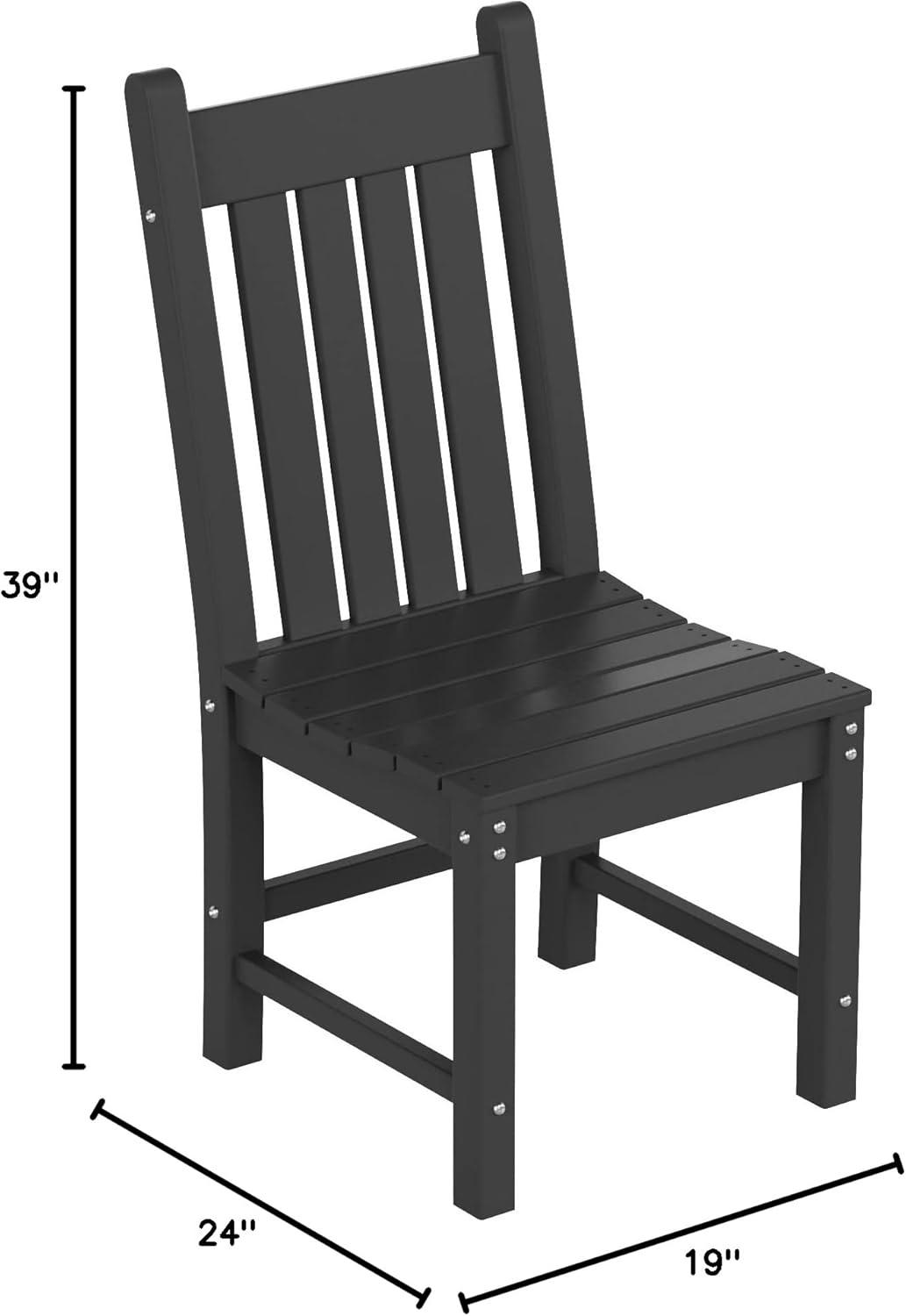 Westin Outdoor Laguna Patio Dining Chair,Black