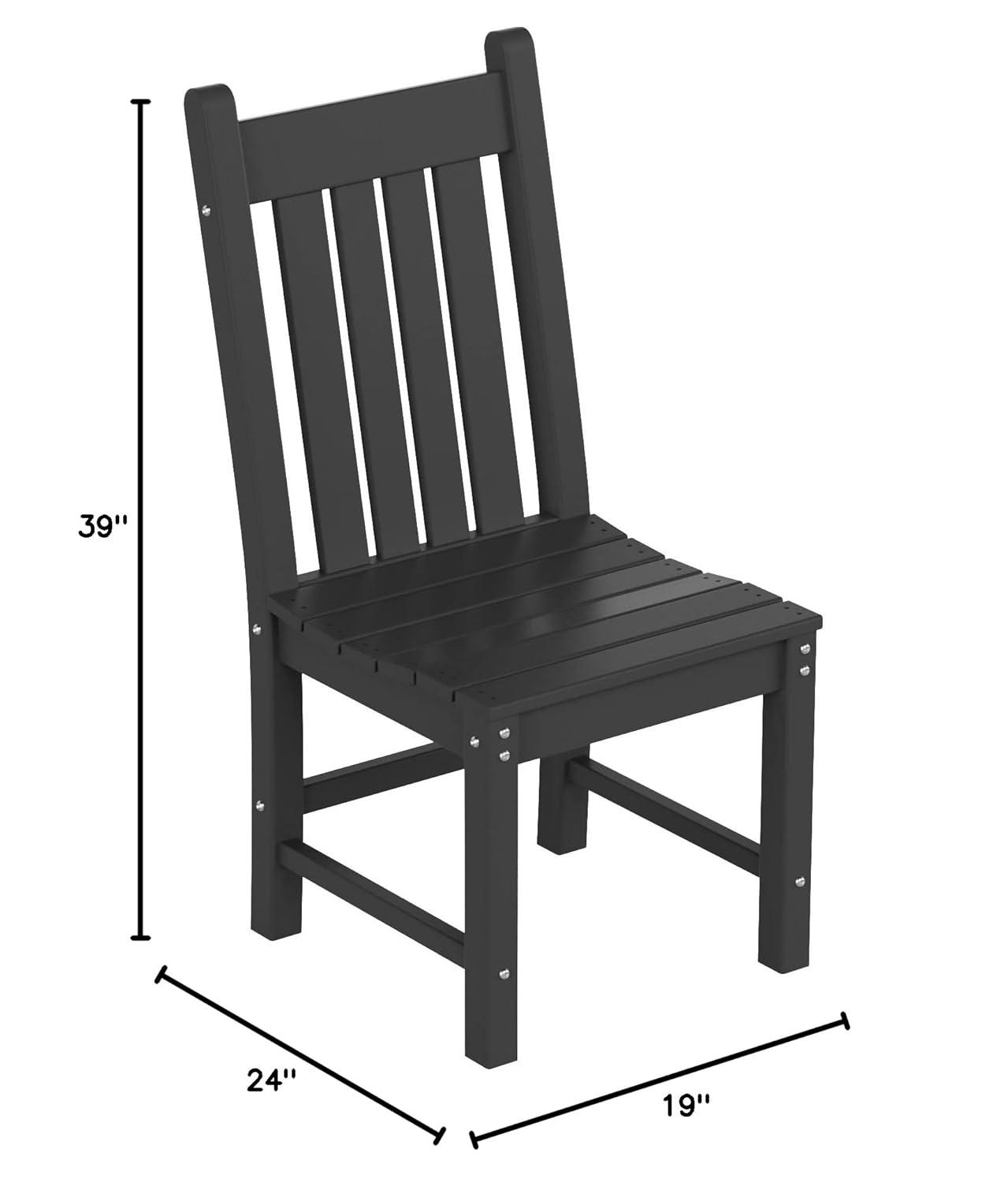 Westin Outdoor Laguna Patio Dining Chair,Black