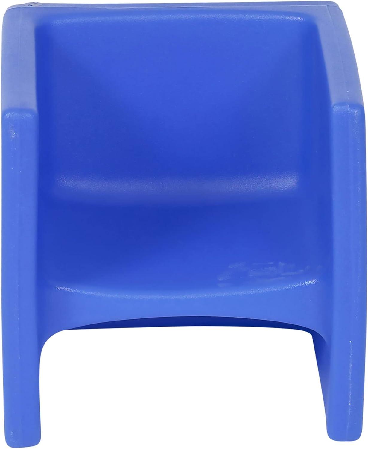 Blue 3-in-1 Versatile Cube Chair for Kids with Rounded Corners