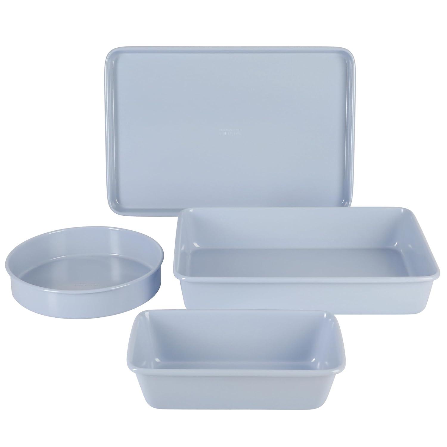 Martha Stewart Everyday Martha Stewart Everyday 4 Piece Carbon Steel Colored Bakeware Set In Lavender