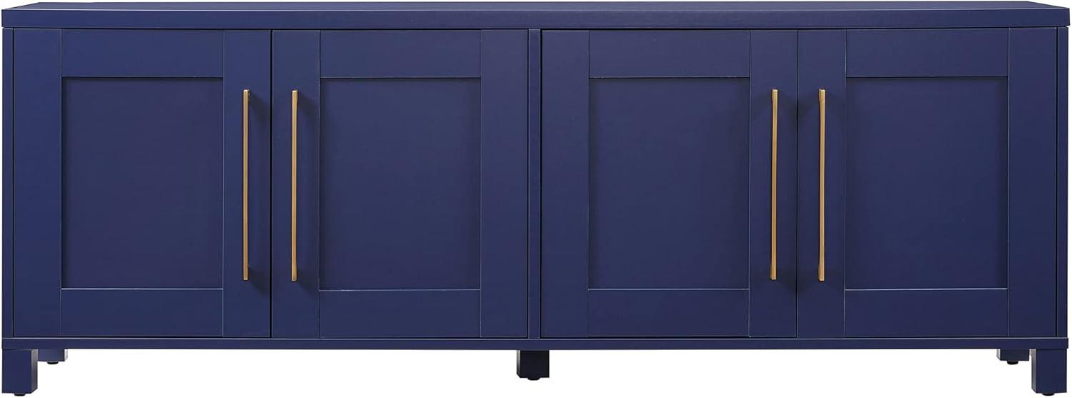 Evelyn&Zoe Chabot Rectangular TV Stand for TV's up to 75", Dark Blue