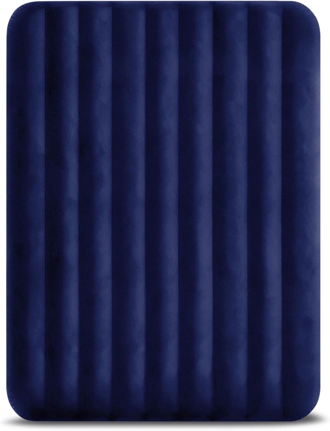Intex Classic Downy Airbed Set with 2 Pillows and Double Quick Hand Pump, Queen