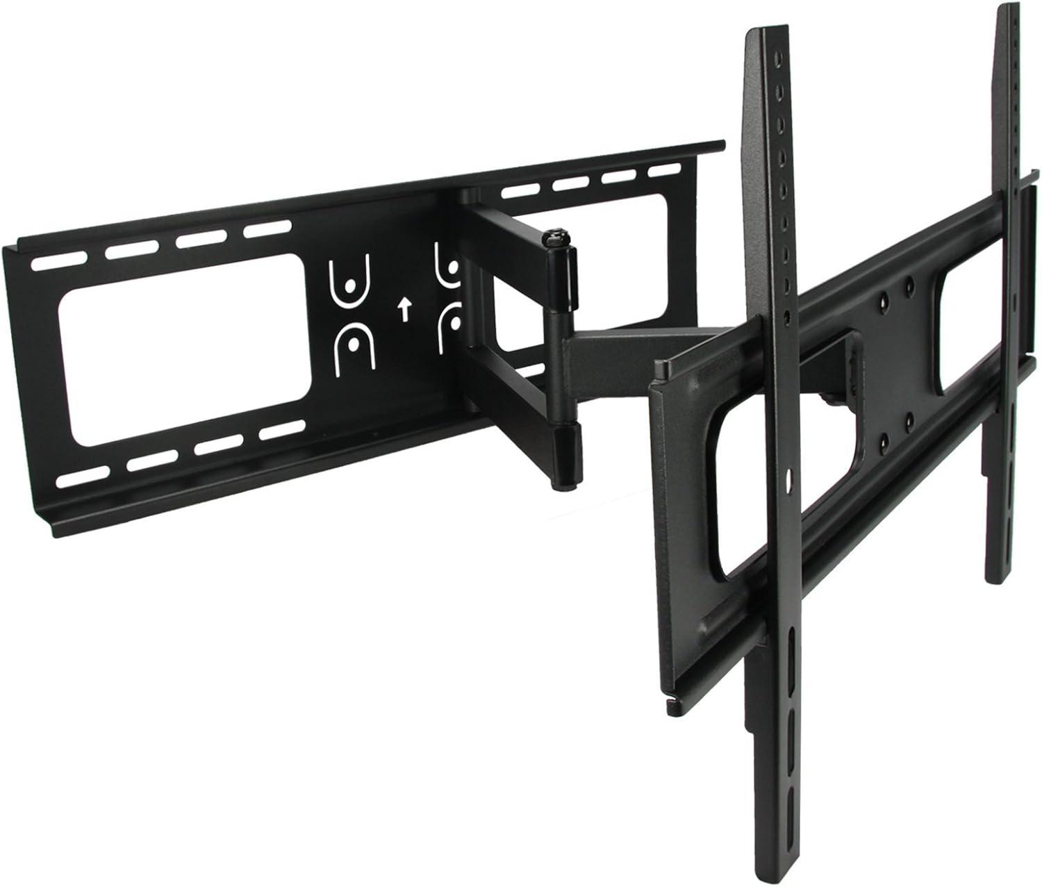 Black Aluminum Full Motion Wall Mount for 32-70 Inch TVs