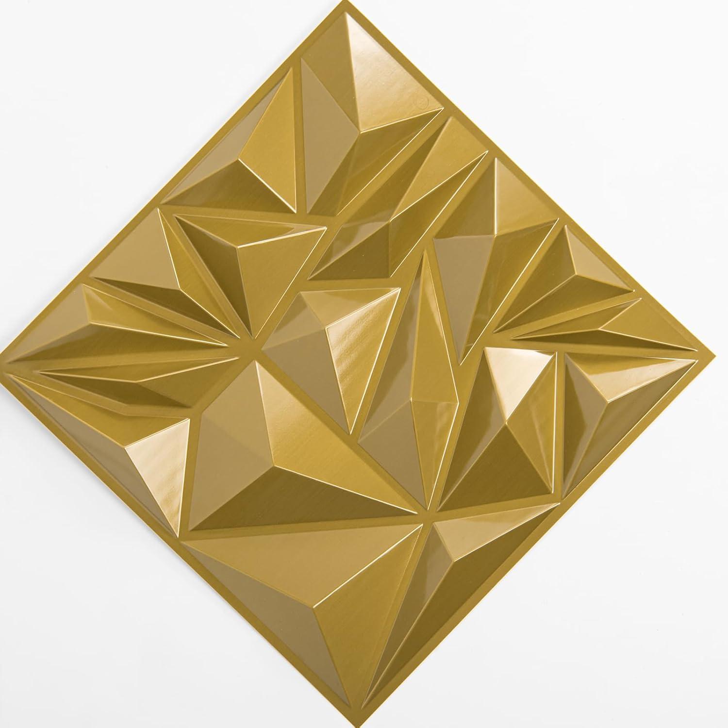 HD FLOORING, INC. Art3d 33-Pack 3D Wall Panels For Interior Wall Decor, Diamond Textured Feature Wall Paneling For Gaming Living Room TV Wall Background Accent Wall