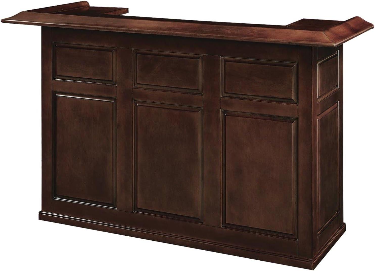 Cappuccino 72" Paneled Dry Bar with Fridge Pocket