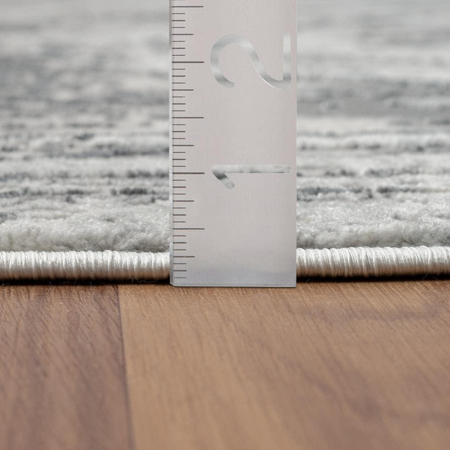 Luxe Weavers Marble Swirl Gray 5x7 Area Rug