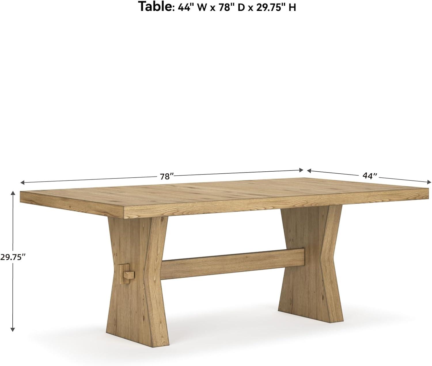 Signature Design by Ashley Galliden Light Brown Dining Table