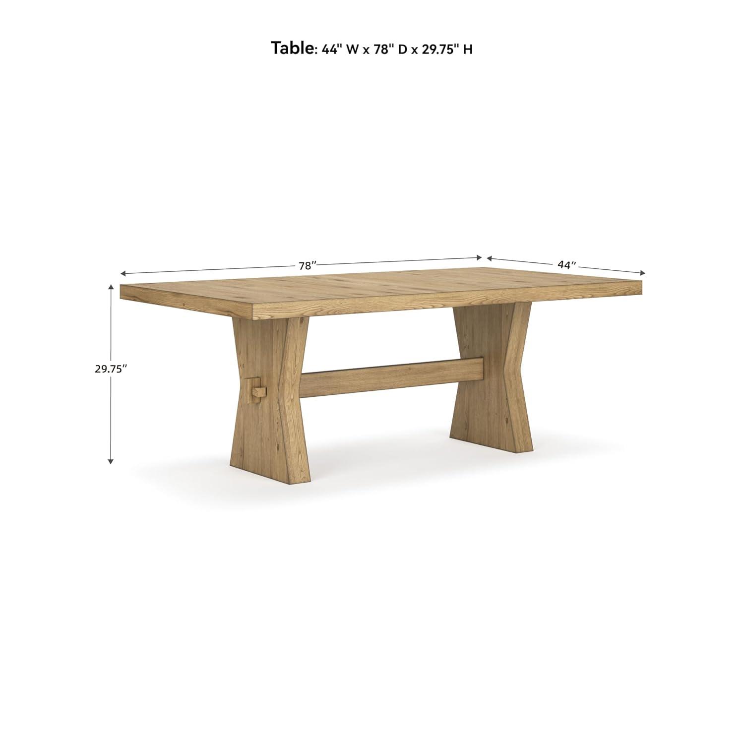 Signature Design by Ashley Galliden Light Brown Dining Table