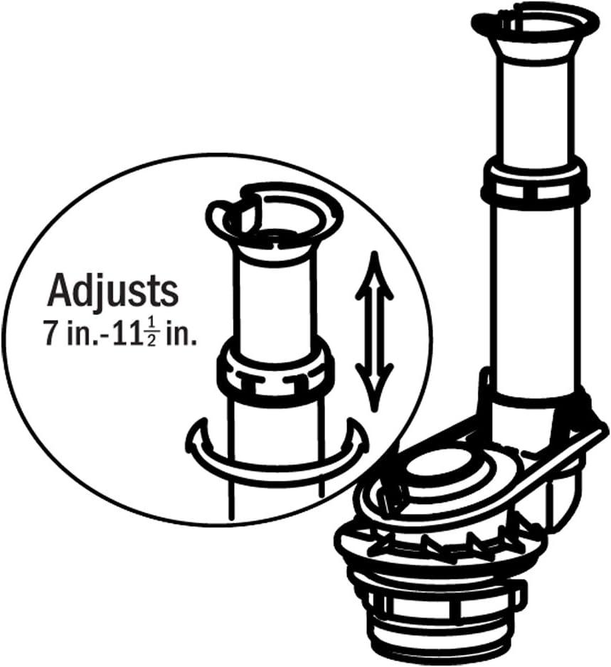 FLUSH VALVE ADJUSTABLE (Pack of 1)