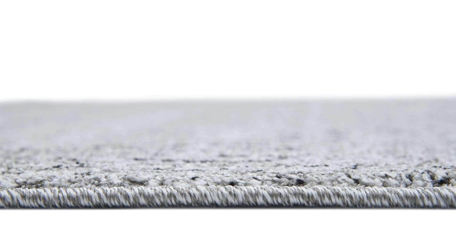 Unique Loom Del Mar Collection Area Rug - Jennifer (7' 10" Square, Gray/ Black)