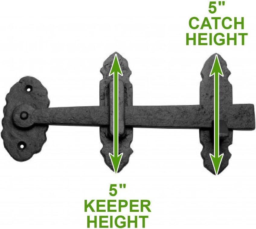The Renovators Supply Inc. Fence Gate Thumb Latch Lock Rustic Antique Design Light Duty Renovators Supply