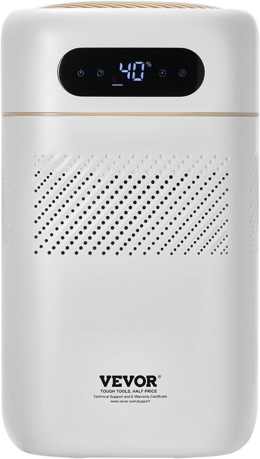 Tieron 5L(1.32G) Evaporative Humidifier for 538.2 sqft Air Purifier for Bedroom