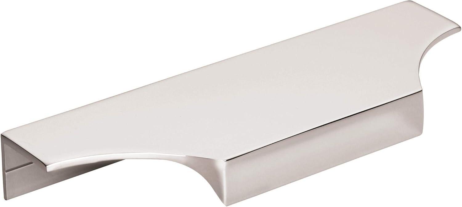 Polished Chrome Modern Cabinet Edge Pull with Mounting Hardware