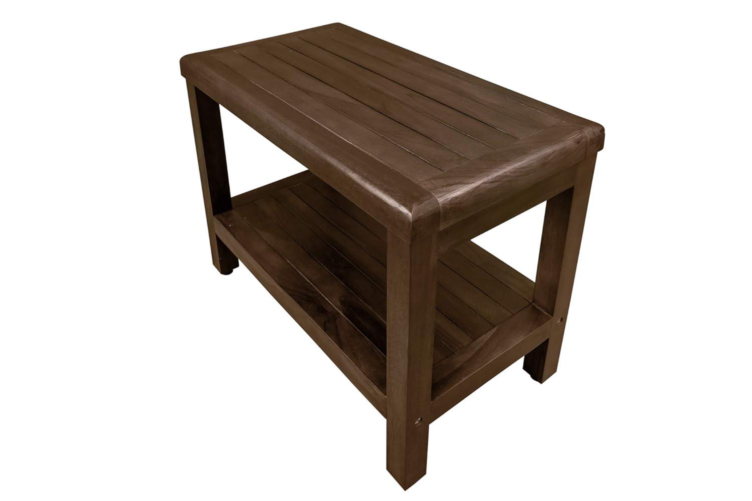 Decoteak Eleganto, Teak Shower Bench, Teak Wood Shower Bench, Teak Shower Bench, Teak Shower Stool
