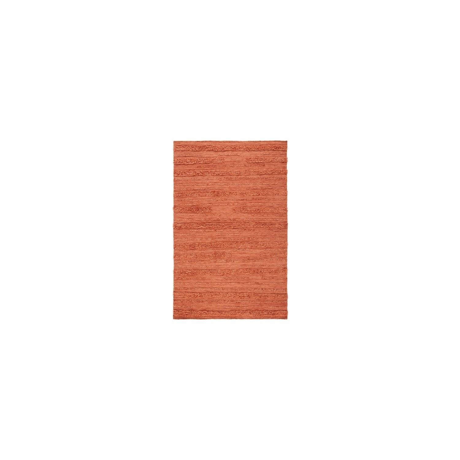 Laurel Foundry Modern Farmhouse® Hartzler Hand-Woven Flatweave Wool/Cotton Rust/Orange Area Rug