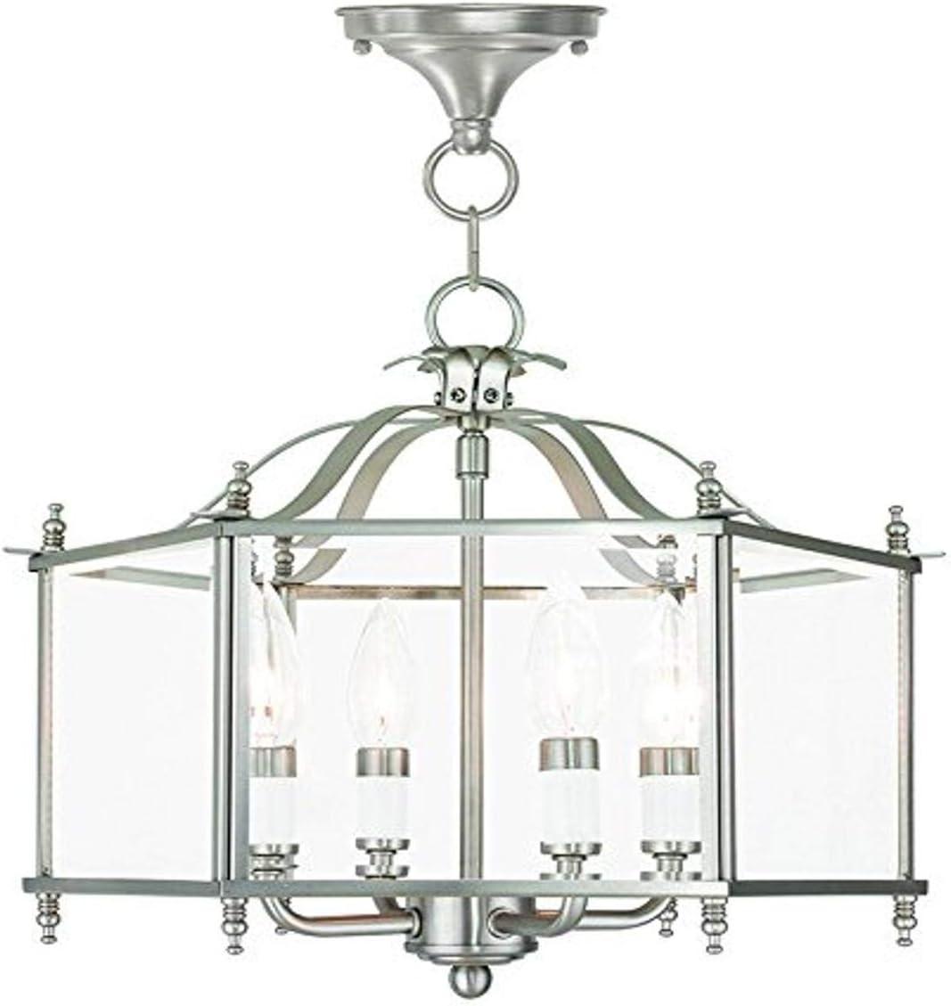 Livex Lighting Livingston 4 - Light Pendant in  Brushed Nickel