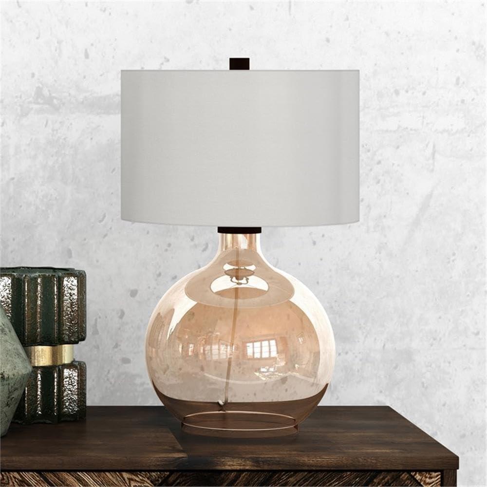 Evelyn&Zoe Traditional Glass Clear Glass Table Lamp