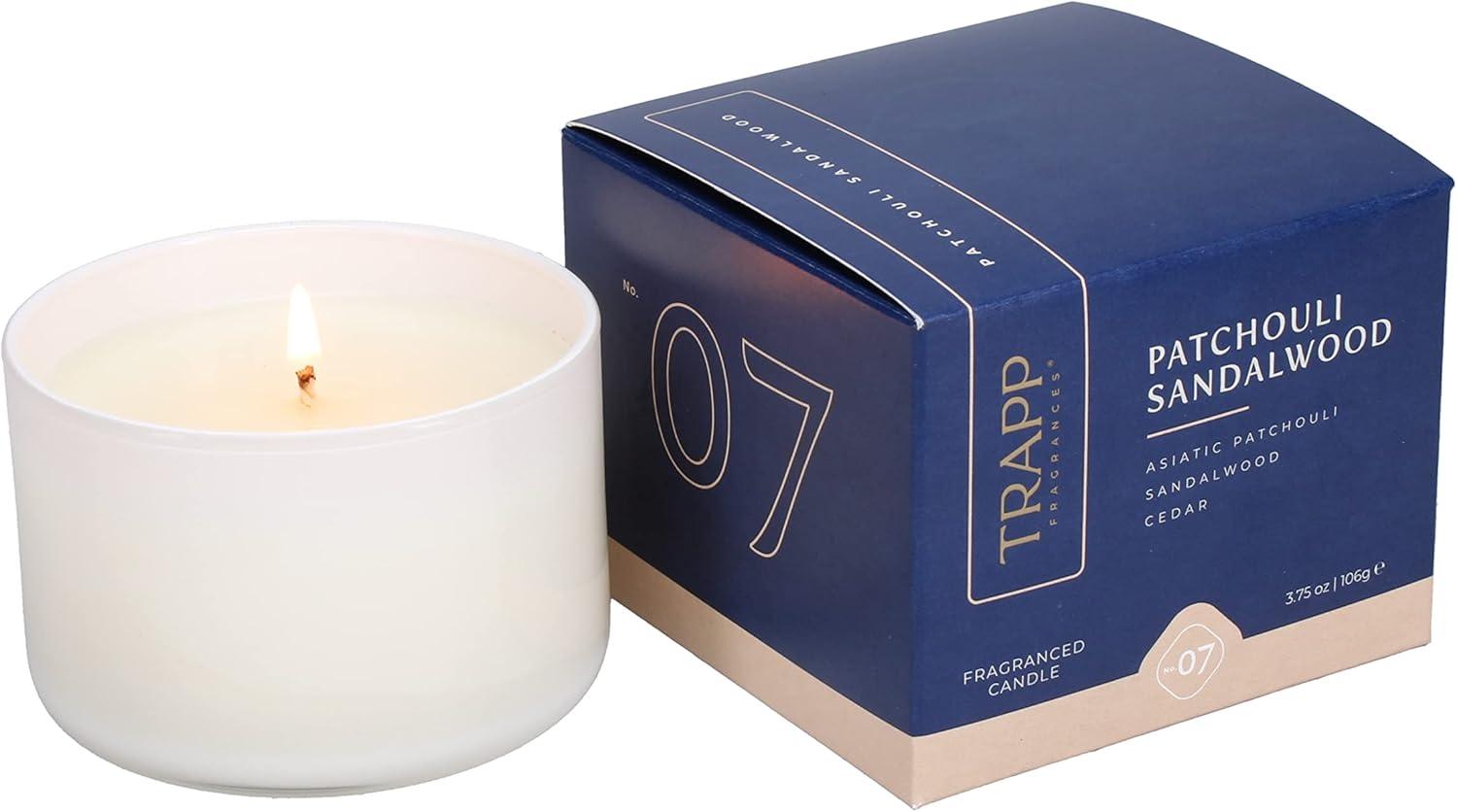 No. 07 Patchouli Sandalwood Patchouli Sandalwood Scented Candle with Glass Holder