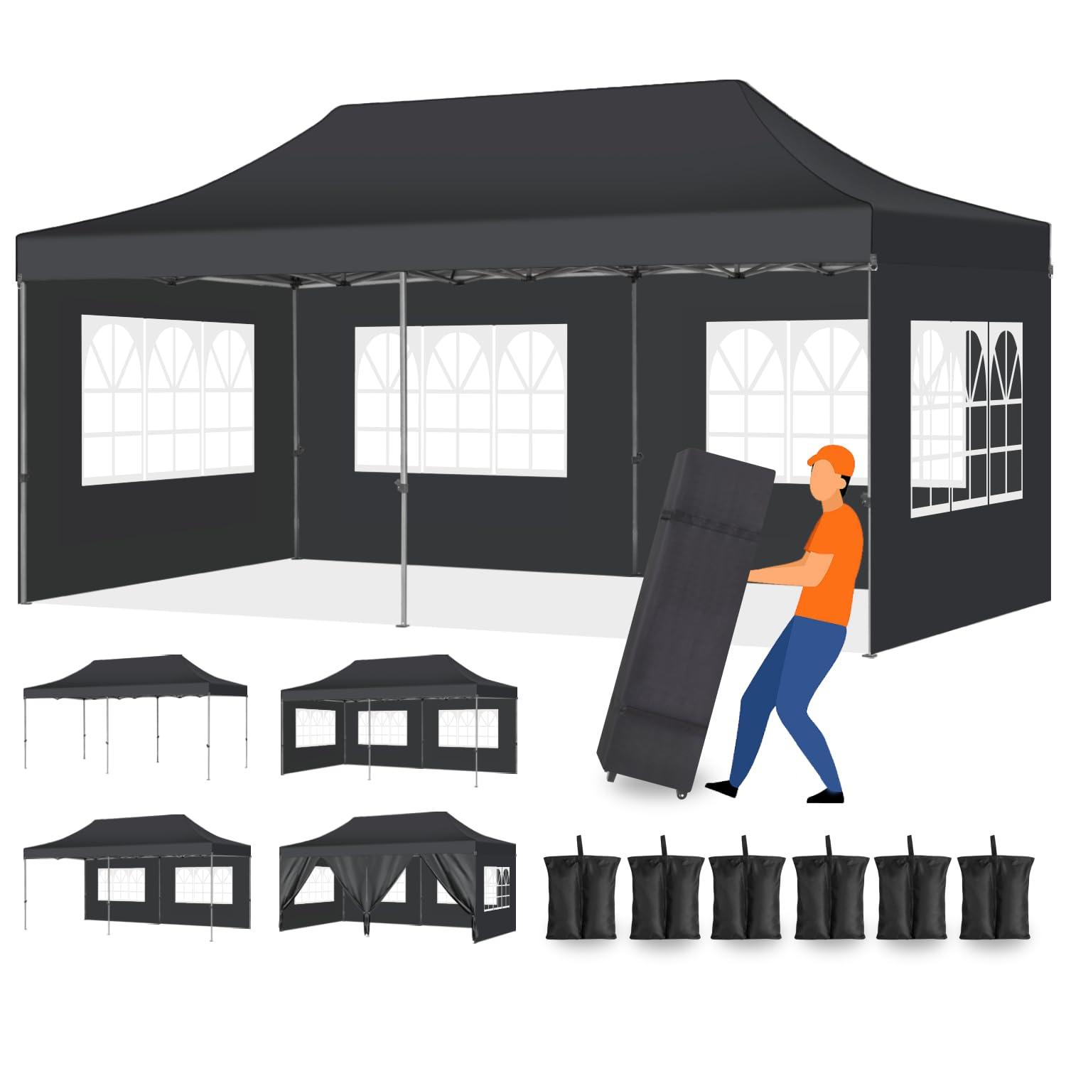 COBIZI 3 Piece Luggage Set Expandable ABS+PC Hardshell Carry on Suitcase with Spinner Wheels & TSA Lock Rolling Carry-on Suit Case for Plane, Travel, Business, Dark Blue(20in/DB/TB)