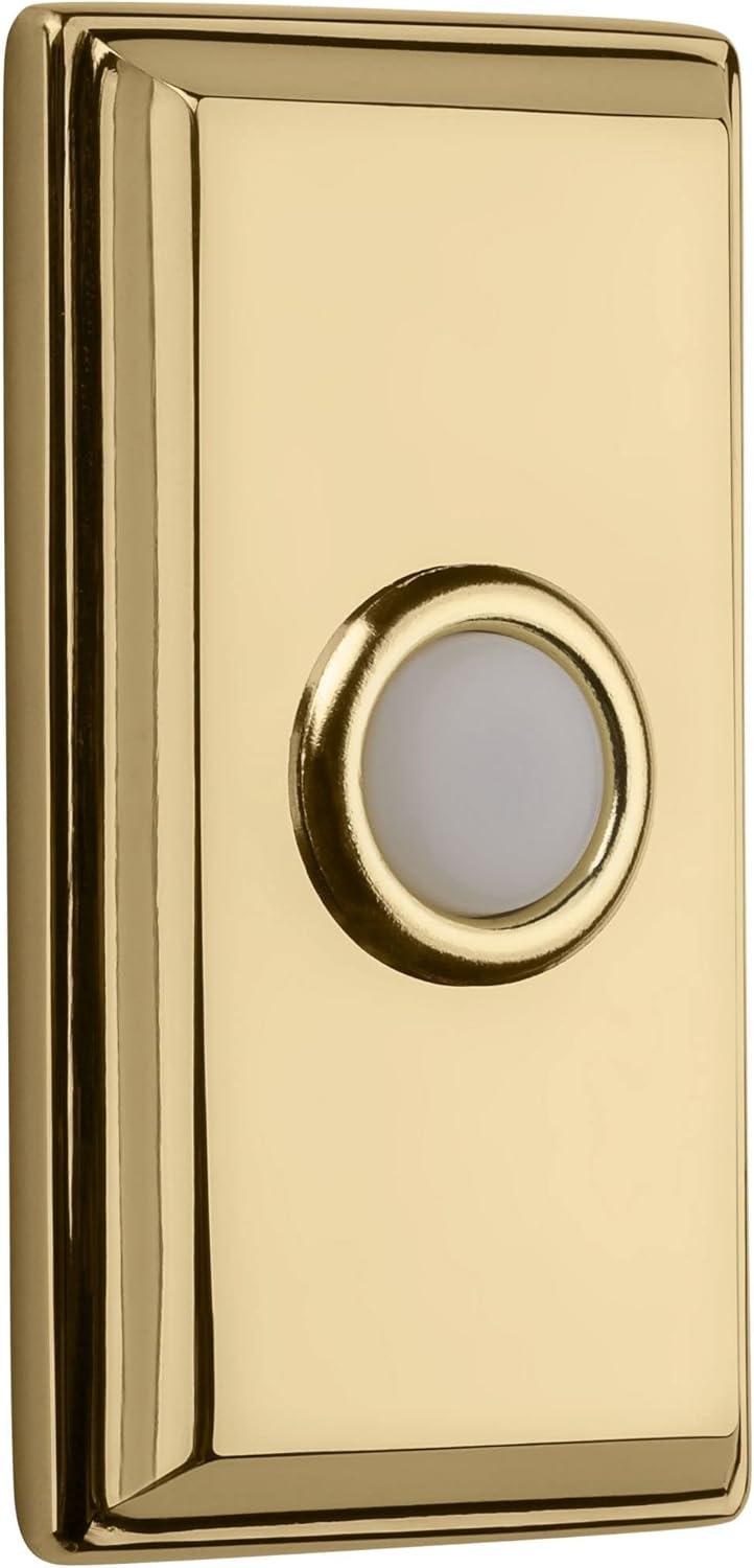 Baldwin 4860 3" X 1-1/2" Illuminated Rectangular Door Bell From The Estate Collection -