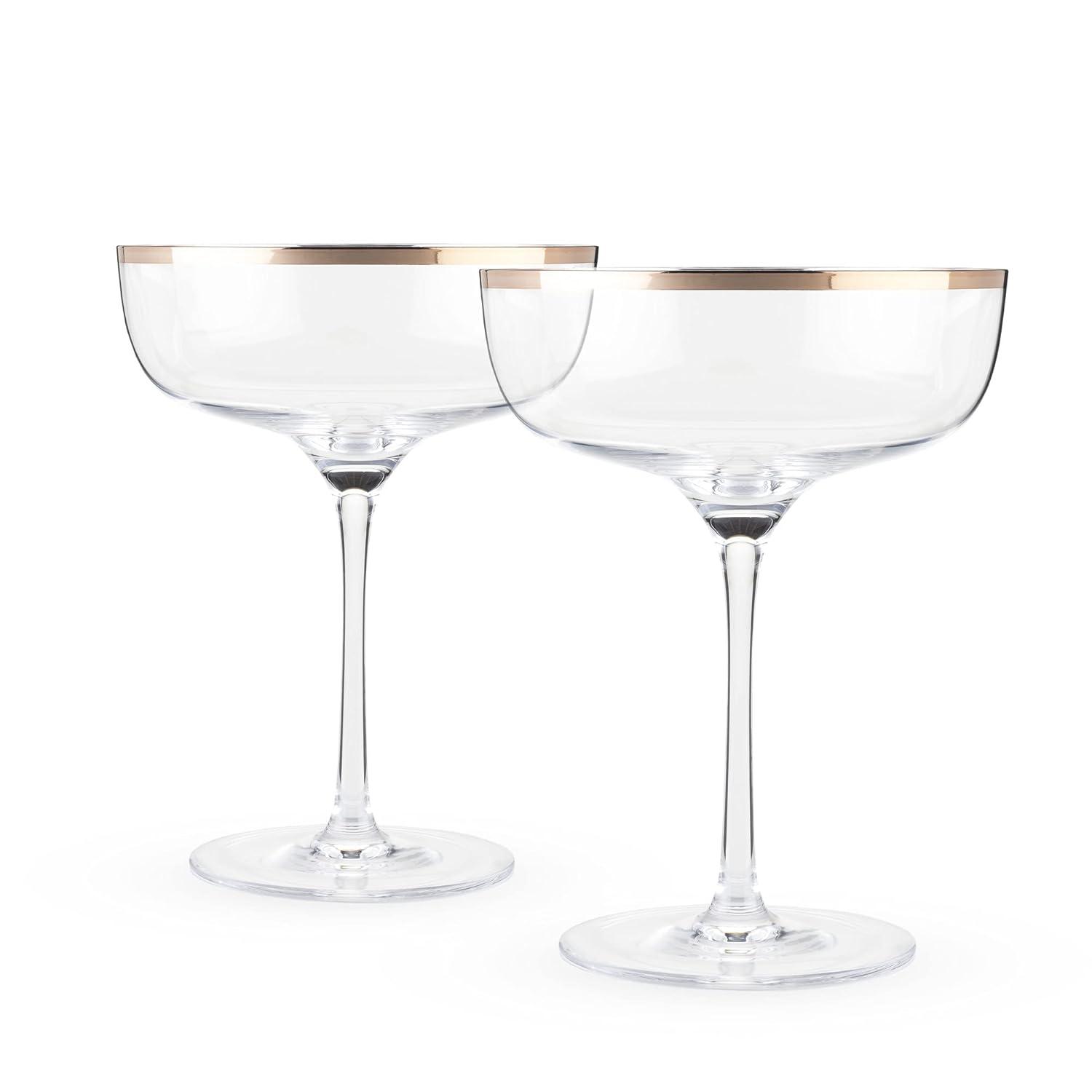 Twine Old Kentucky Home Copper Rim Crystal (Set of 2)