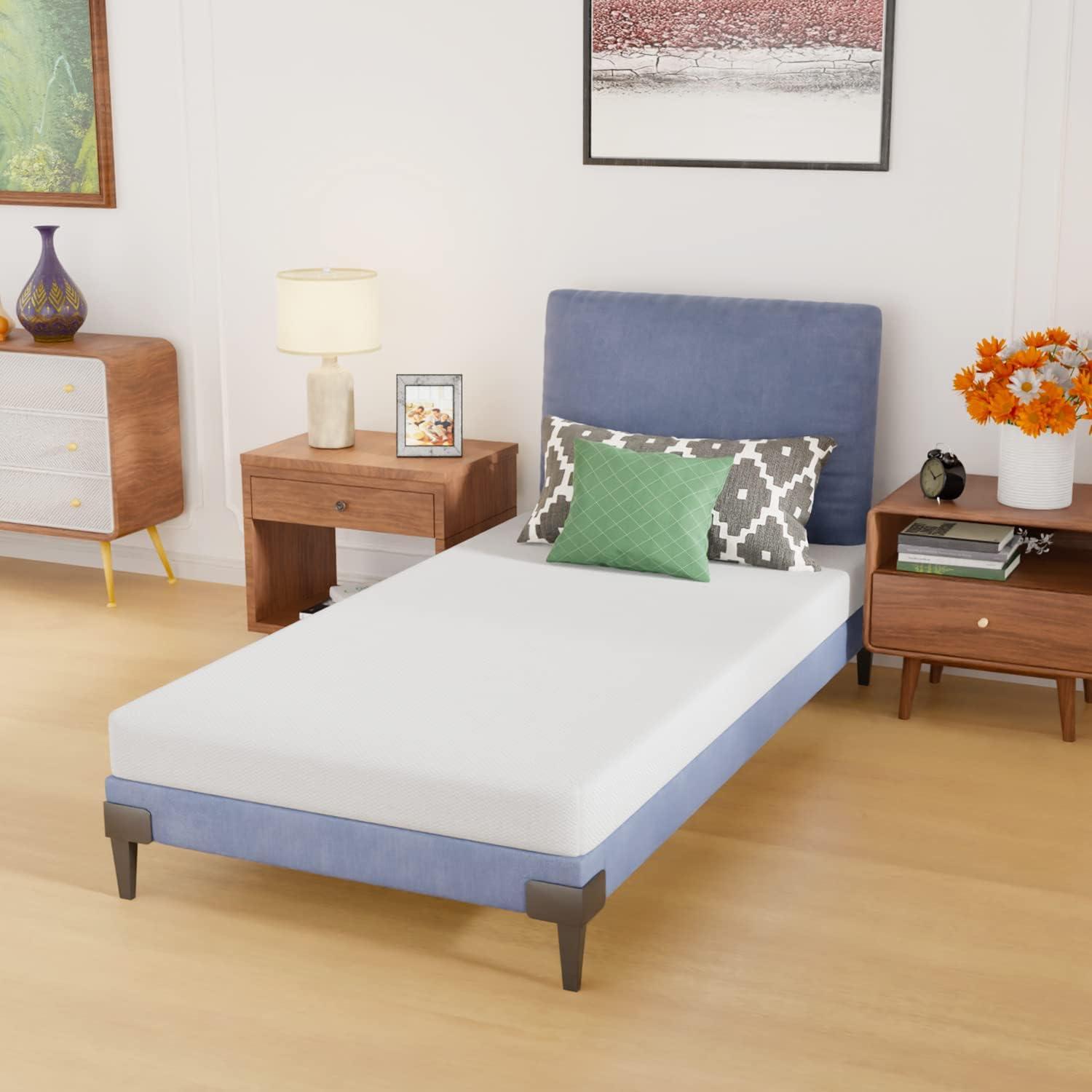 Twin White Gel Memory Foam Adjustable Bed Mattress