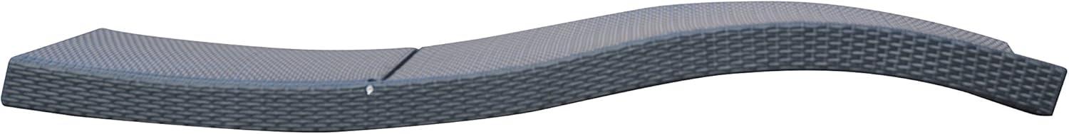 Highland Dunes Thuy Premium All-Weather Wicker Outdoor Armless Lounge Chair