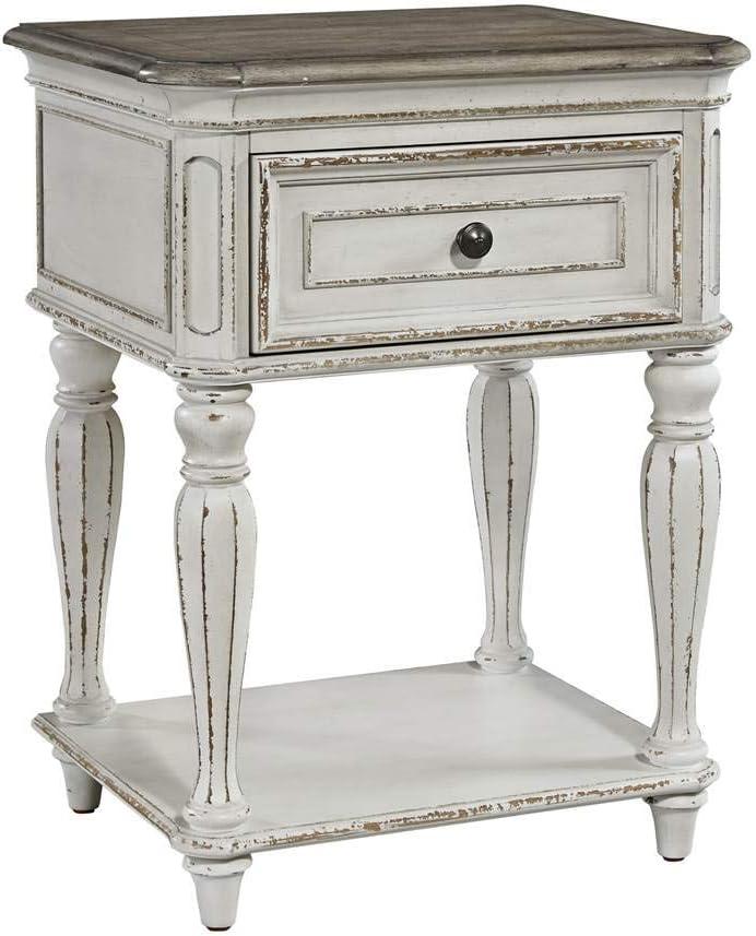 Magnolia Manor White Leg Night Stand