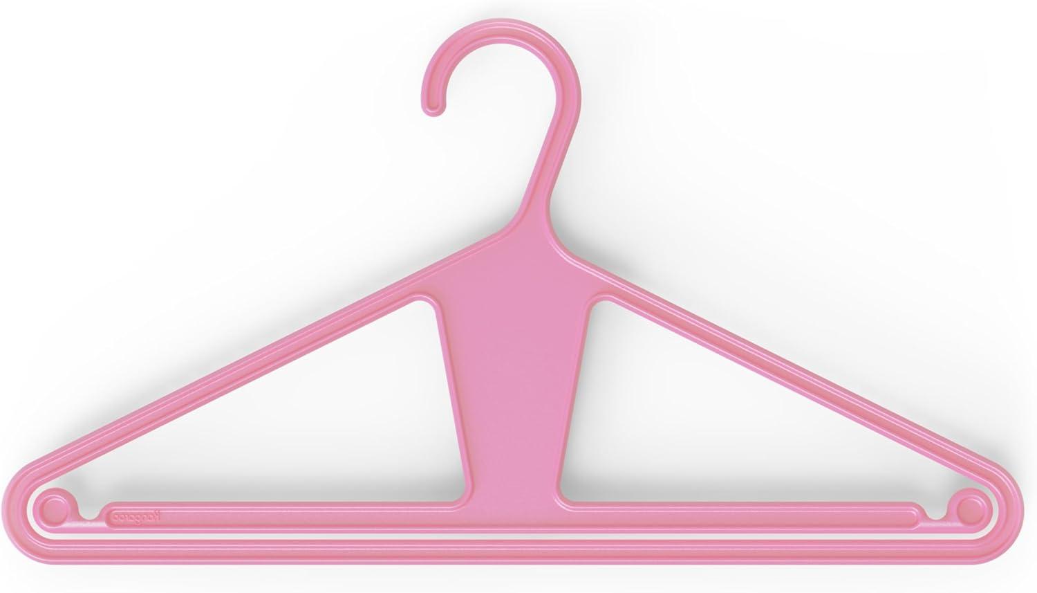 Kangaroo™ 100% Recycled High-Strength Clothing Hanger, Pants, Shirt, Jacket - Patented (Pinkity 30-Pack)