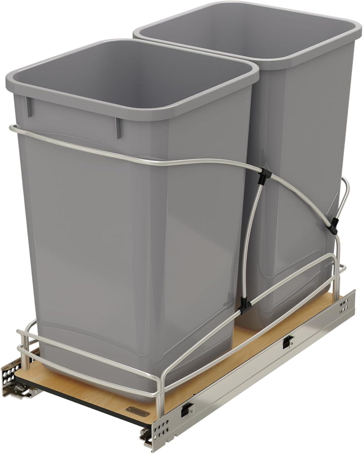Rev-A-Shelf Rev-A-Shelf Double 27 qt. Pullout Trash Containers