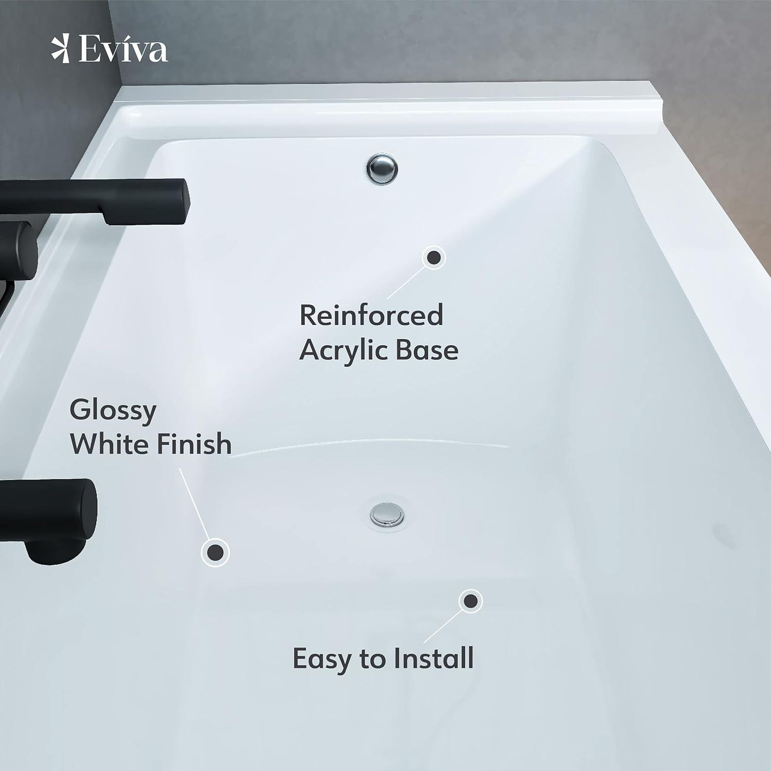 Nova 60'' x 32'' Alcove / Tile In Soaking Acrylic Bathtub