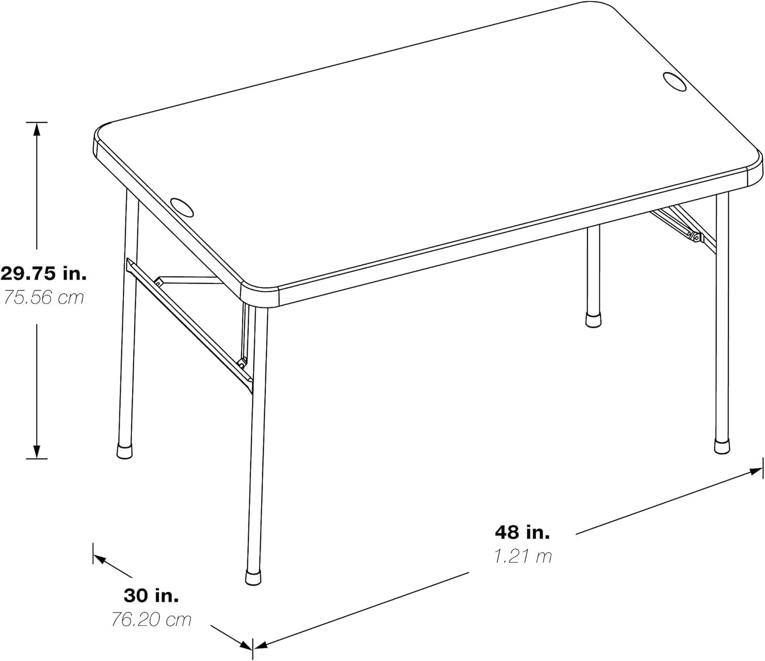 Office Star Products Blow Mold Folding Table