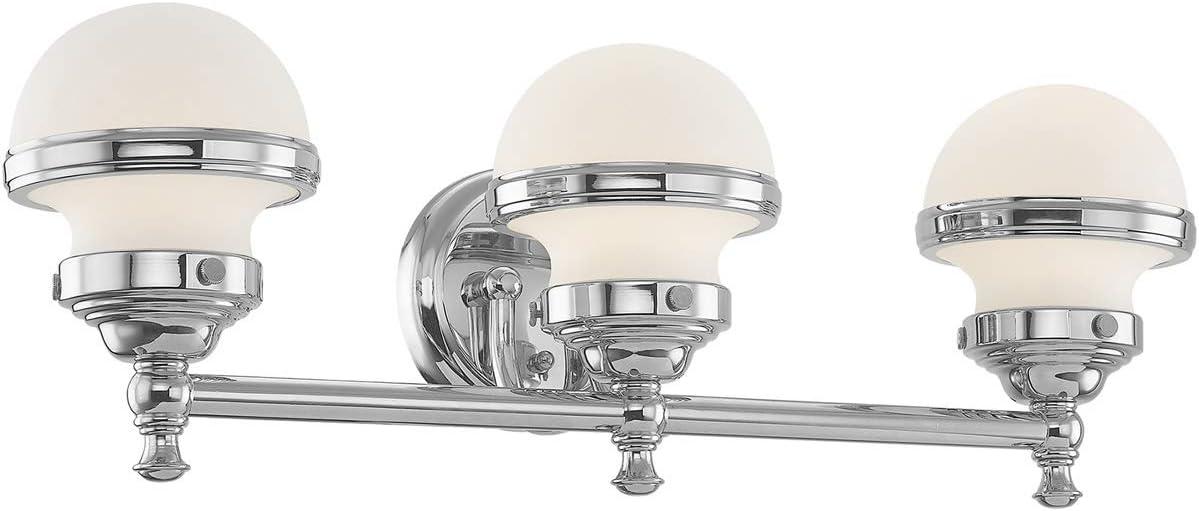 Livex Lighting Oldwick 3 - Light Vanity in  Polished Chrome