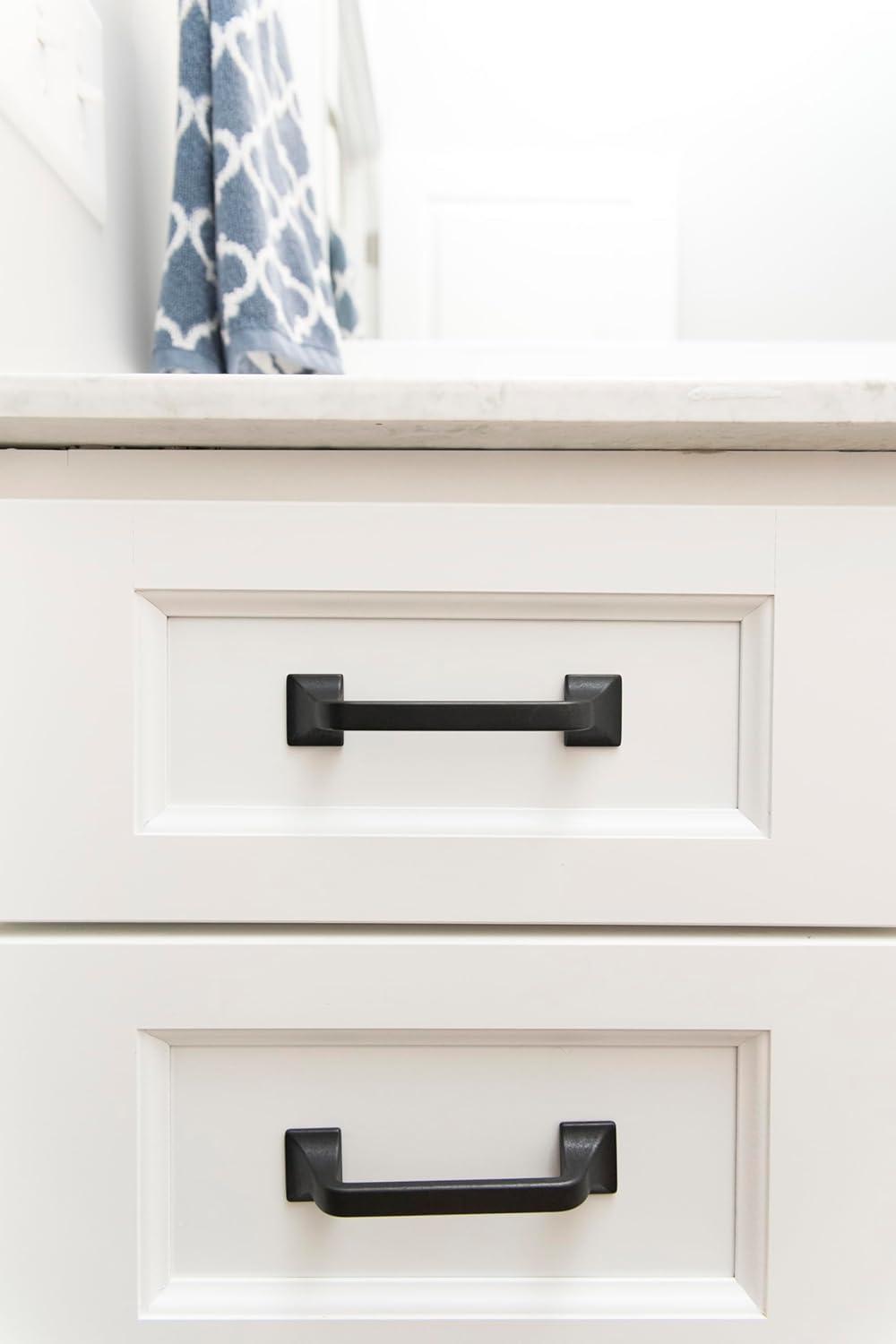 Forge Kitchen Cabinet Handles, Solid Core Drawer Pulls for Cabinet Doors, 3"